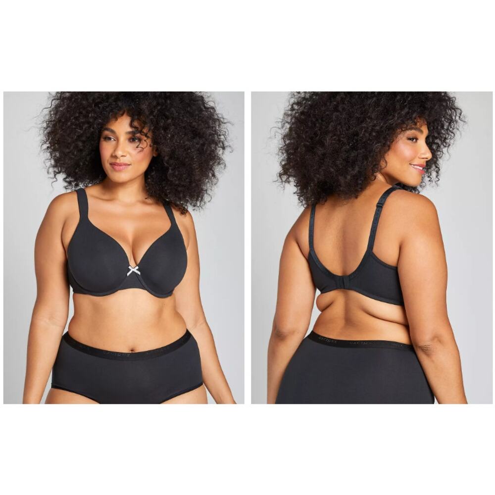 Cacique Lane Bryant Black Lightly Lined Full Coverage Bra New Size 40F